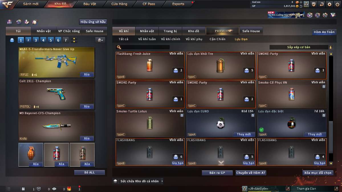 shop acc cf uy tin gia re